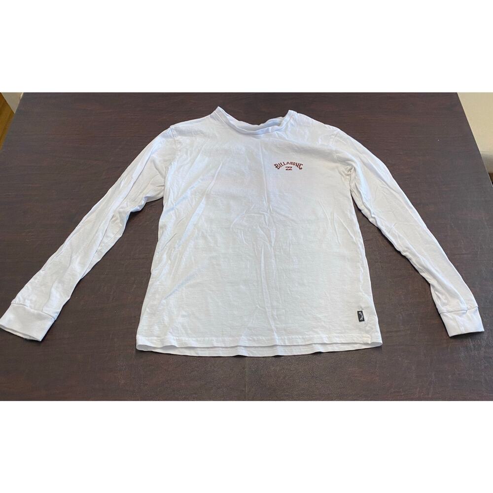 Billabong‎ Adventure Division Long Sleeve Graphic T-Shirt XS White Mountain Back
